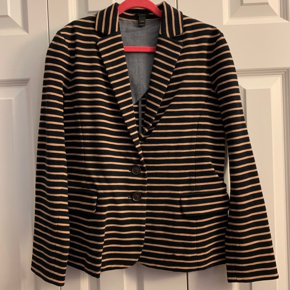 JCrew Striped Blazer